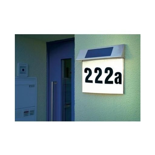 Házszámtábla, napelemes házszámtábla, világító házszámtábla