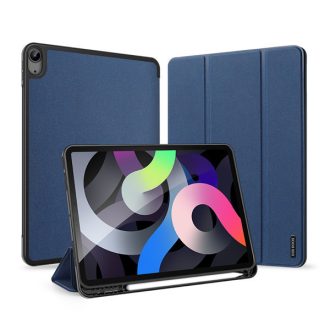   Apple iPad Air (2020 / 2022) / iPad Air 11 (2024 / 2025), mappa tok, Smart Case, érintőceruza tartó, Dux Ducis Domo, sötétkék