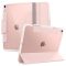 Apple iPad Air (2020 / 2022) / iPad Air 11 (2024 / 2025), mappa tok, légpárnás sarok, közepesen ütésálló, Apple Pencil tartóval, Smart Case, Spigen Ultra Hybrid Pro, átlátszó/vörösarany