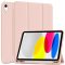 Apple iPad 10.9 (2022) / iPad 11 (2025), mappa tok, Apple Pencil tartóval, Smart Case, rózsaszín
