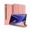 Samsung Galaxy Tab S9 FE (10.9) / Tab S10 FE (10.9) SM-X510 / X516B / X520 / X526, mappa tok, Trifold, érintőceruza tartó, Dux Ducis Domo, rózsaszín