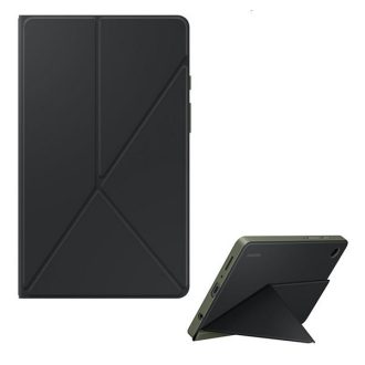   Samsung Galaxy Tab A9 (8.7) SM-X110 / X115, mappa tok, mágneses, Origami Smart Case, Samsung Book Cover, fekete, gyári