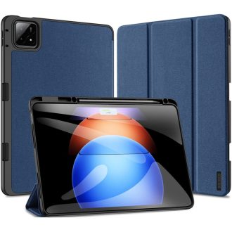   Xiaomi Pad 6S Pro (12.4), mappa tok, Trifold, érintőceruza tartó, Dux Ducis Domo, sötétkék