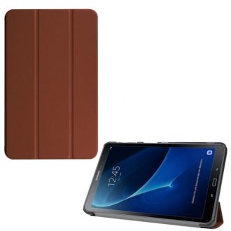   Samsung Galaxy Tab A 10.1 (2016) SM-T580 / T585, mappa tok, Trifold, barna