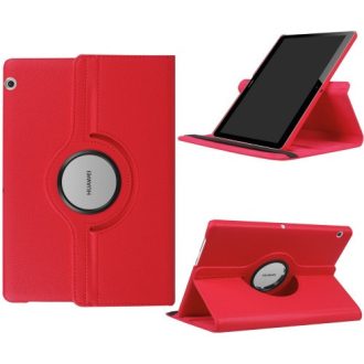   Huawei Mediapad T3 10.0, mappa tok, elforgatható (360°), piros