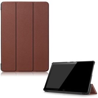   Huawei Mediapad T5 10 (10.1), mappa tok, Trifold, sötétbarna
