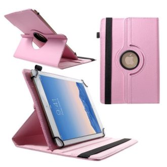  Univerzális TabletPC tok, mappa tok, 9-10", stand, elforgatható (360°), rózsaszín