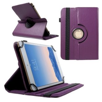   Univerzális TabletPC tok, mappa tok, 9-10", stand, elforgatható (360°), lila