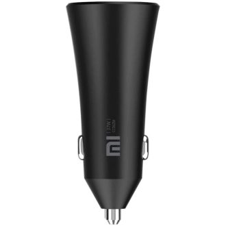   Autós töltő, Szivargyújtós töltő, 37W, 2 x USB aljzat, LED-es, gyorstöltés, Xiaomi Mi Car 37W, fekete, gyári