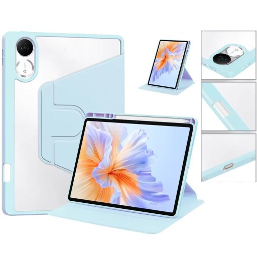 Huawei Honor Pad X8a (11.0), mappa tok, elforgatható (360°), kitámasztóval, érintőceruza tartóval, világoskék