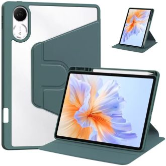   Huawei Honor Pad X8a (11.0), mappa tok, elforgatható (360°), kitámasztóval, érintőceruza tartóval, sötétzöld