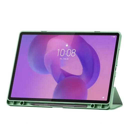 Lenovo Idea Tab Pro (12.7) TB-373, mappa tok, közepesen ütésálló, érintőceruza tartó, érintőceruza nélkül, Trifold, TP SC Pen Holder, zöld