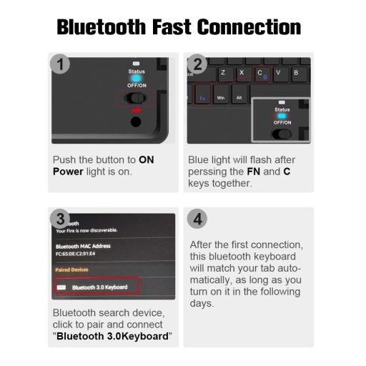 Xiaomi Pad 6 (11.0) / Pad 6 Pro (11.0), Bluetooth billentyűzetes, mappa tok, Touch Pad, mágneses rögzítés, Wooze Simple Touch, fekete