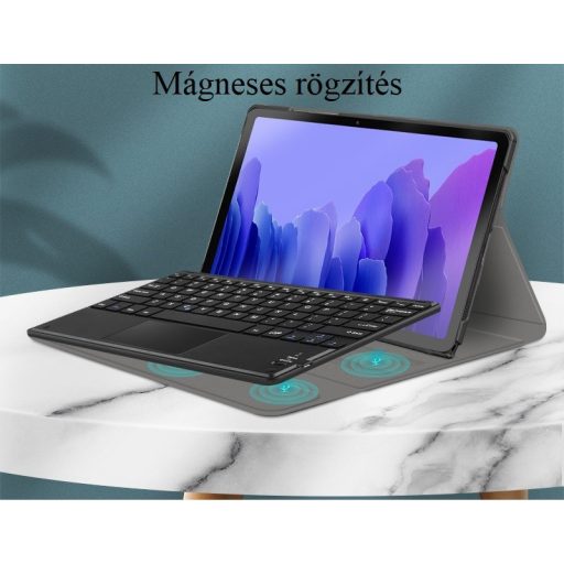 Xiaomi Pad 6 (11.0) / Pad 6 Pro (11.0), Bluetooth billentyűzetes, mappa tok, Touch Pad, mágneses rögzítés, Wooze Simple Touch, fekete