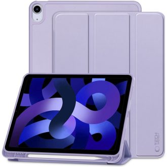   Apple iPad Air (2020 / 2022) / iPad Air 11 (2024 / 2025), mappa tok, közepesen ütésálló, érintőceruza tartó, érintőceruza nélkül, Smart Case, TP SC Pen Holder, lila