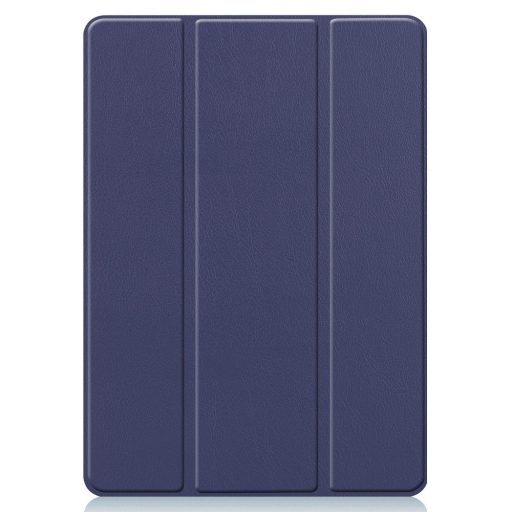 Apple iPad Air 13 (2024 / 2025), mappa tok, érintőceruza tartó, érintőceruza nélkül, Smart Case, Wooze Trifold Pencil Holder, sötétkék