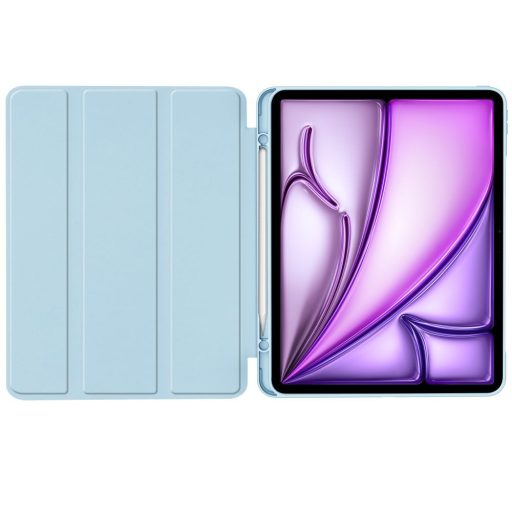 Apple iPad Air 13 (2024 / 2025), mappa tok, közepesen ütésálló, érintőceruza tartó, érintőceruza nélkül, Smart Case, TP SC Pen Holder, világoskék