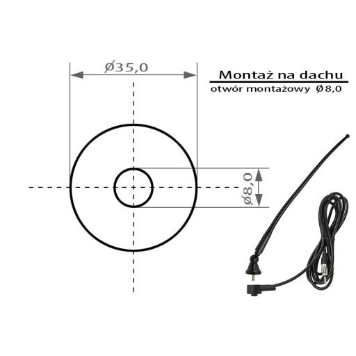 BLOW FMD350/FMD410 törhető antenna