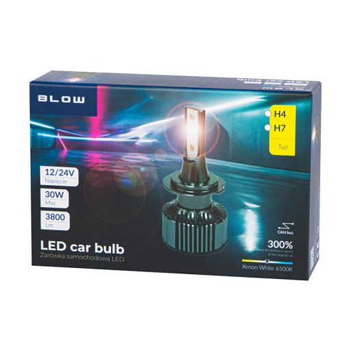 Żarówka samochodowa H7 LED 12V-24V/30W