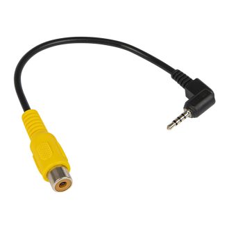 Wtyk jack 2,5 4-polowy - gniazdo RCA do