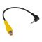 Wtyk jack 2,5 4-polowy - gniazdo RCA do