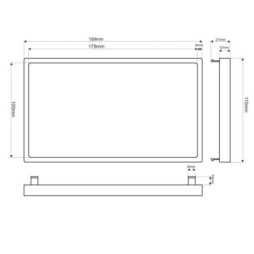 Samochodowy Adapter plastikowy 2DIN
