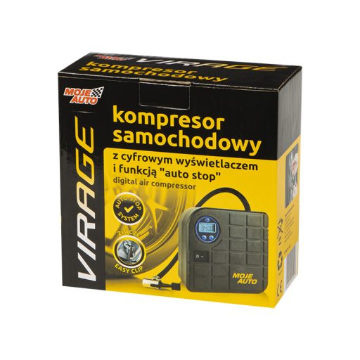 Autókompresszor digitális kijelzővel