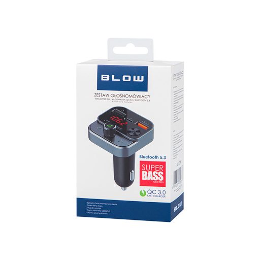 Transmiter FM BLOW Bluetooth+QC3.0+PD30W