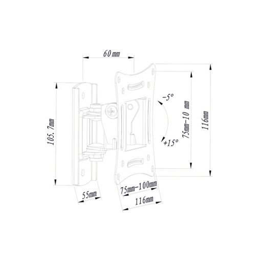 Uchwyt TV LCD HQ 10"-32" TYP X
