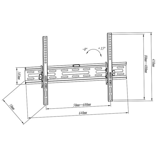 Uchwyt TV LCD HQ 32"-65" CZARNY