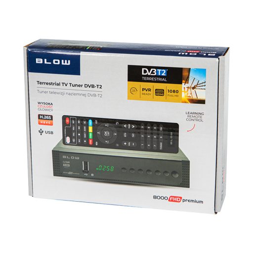 DVB-T2 BLOW 8000FHD tuner dekóder