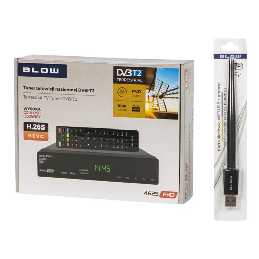 DVB-T2 BLOW 4625FHD+WIFI tuner dekóder