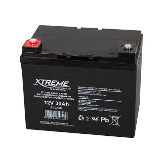 12 V-os 30 Ah-s gél akkumulátor XTREME