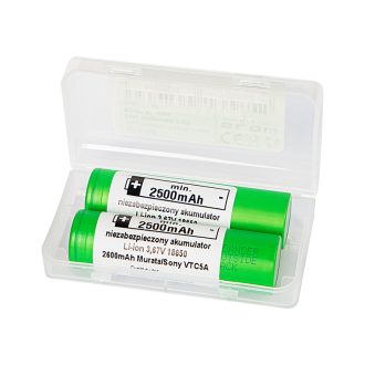 Akumulator 18650 li-ion 2szt 2600mAh