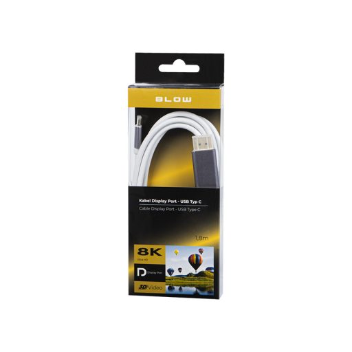 Przyłącze DISPLAY PORT - USB-C 1,8m'