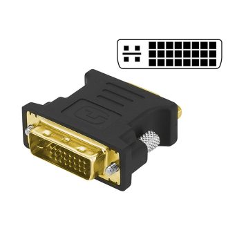 Przejście DVI wtyk - VGA gniazdo 15pin